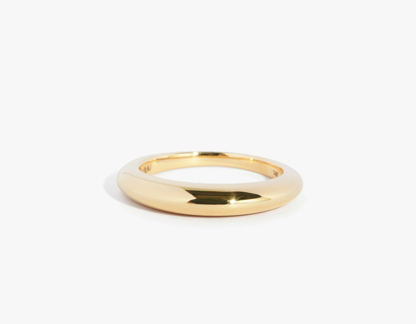 Modern Wedding Bands | Vrai | Dome Ring